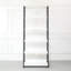 Walk-in en bois et métal avec cinq tablettes - Structure thermolaquée robuste, espace de rangement profond, eau et chaleur, panneau de classement Stain Scratch E0, 2 fois plus épais, structure modulaire, blanc, 16,79 po