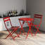 Ensemble bistro 3 pièces de table ronde pliable et chaises-172532076