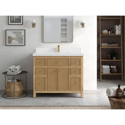 Robillard 42'' Single Bathroom Vanity with Top