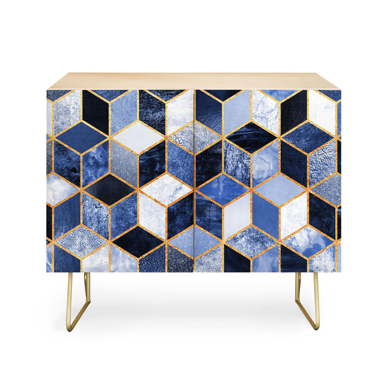 Accent Cabinet, Natural/Gold