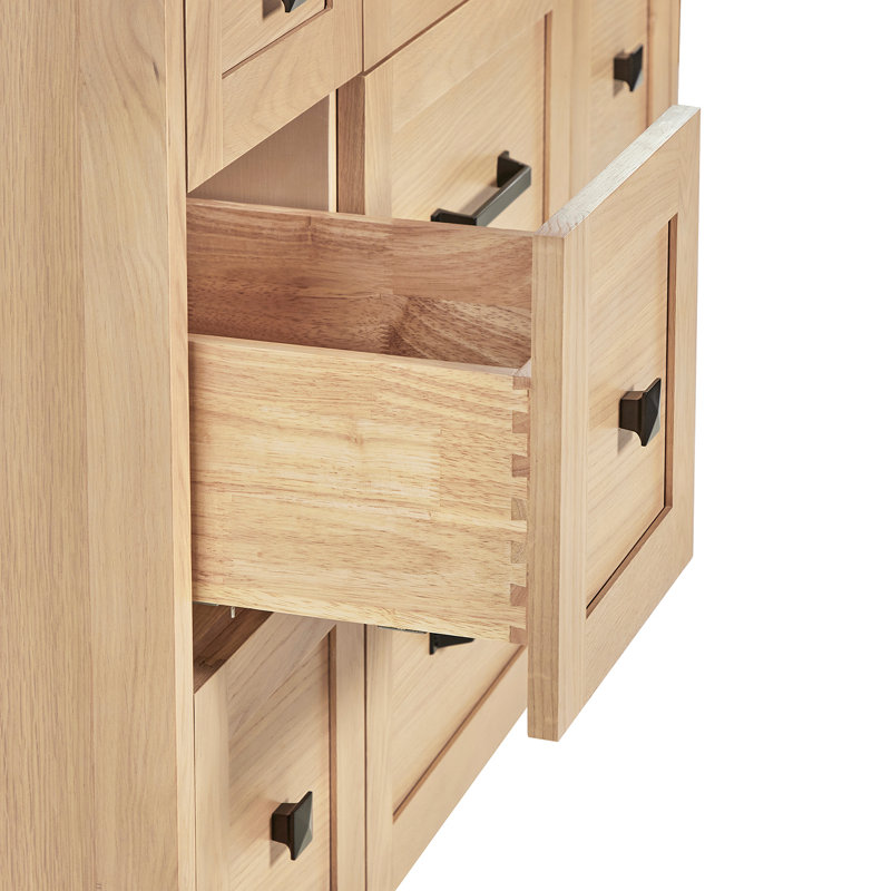 ARIEL Monroe 48 Single Sink Bathroom Vanity with Carrara Quartz Top, Oak, 48" - 49", Pure White Quartz