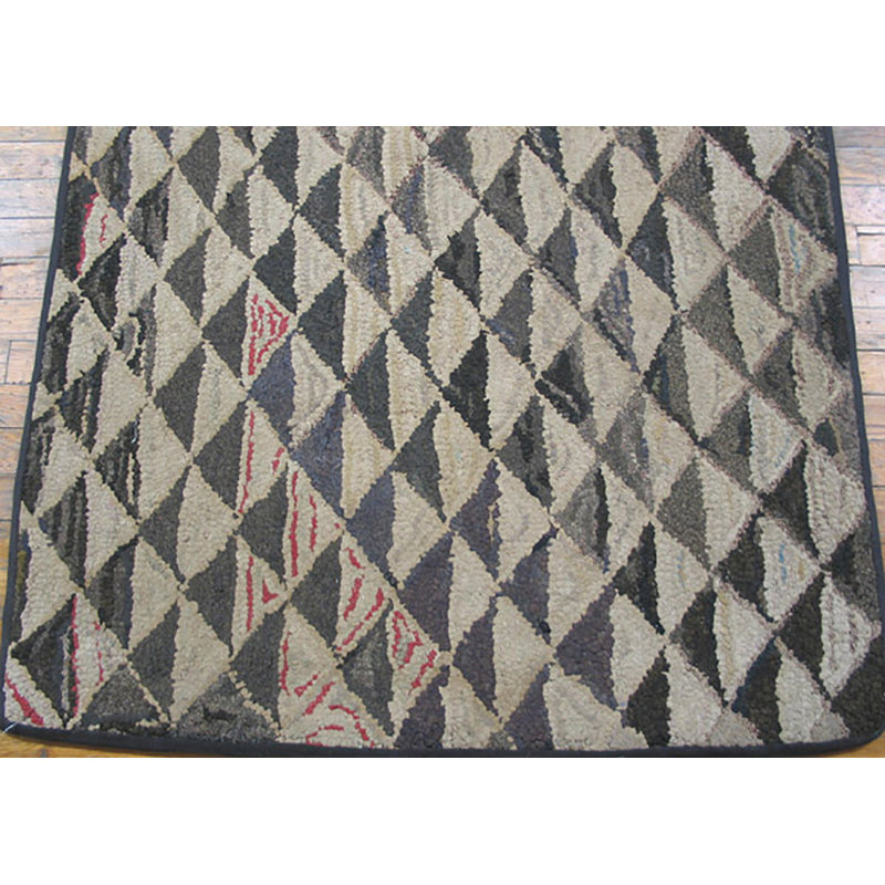 Tapis gris anthracite et crème