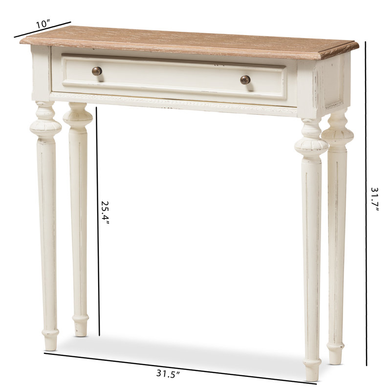 Mcatee 31.5'' Solid Wood Console Table