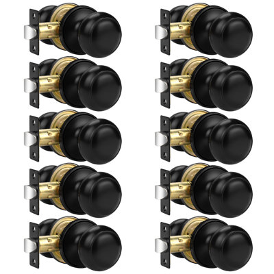 Passage Door Knobs with Round Rosette
