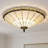 15.7" 3 Light Dimmable Black Vintage Polygon Semi-Flush Mount Ceiling Light,