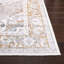 Carrew Machine Washable Non-Slip Area Rug in Beige & Gold-812123425