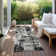 Machine Washable Indoor/Outdoor Chayden ACN1008 Black Rug