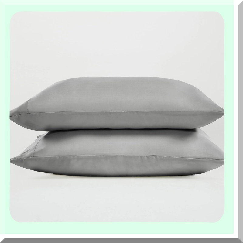 CoolBreeze Eucalyptus Pillowcases - 2 Pack | Temperature Regulating & Hypoallergenic | Moisture Wicking & Silky Soft | Ideal for Hot Sleepers | Austrian Tencel Lyocell