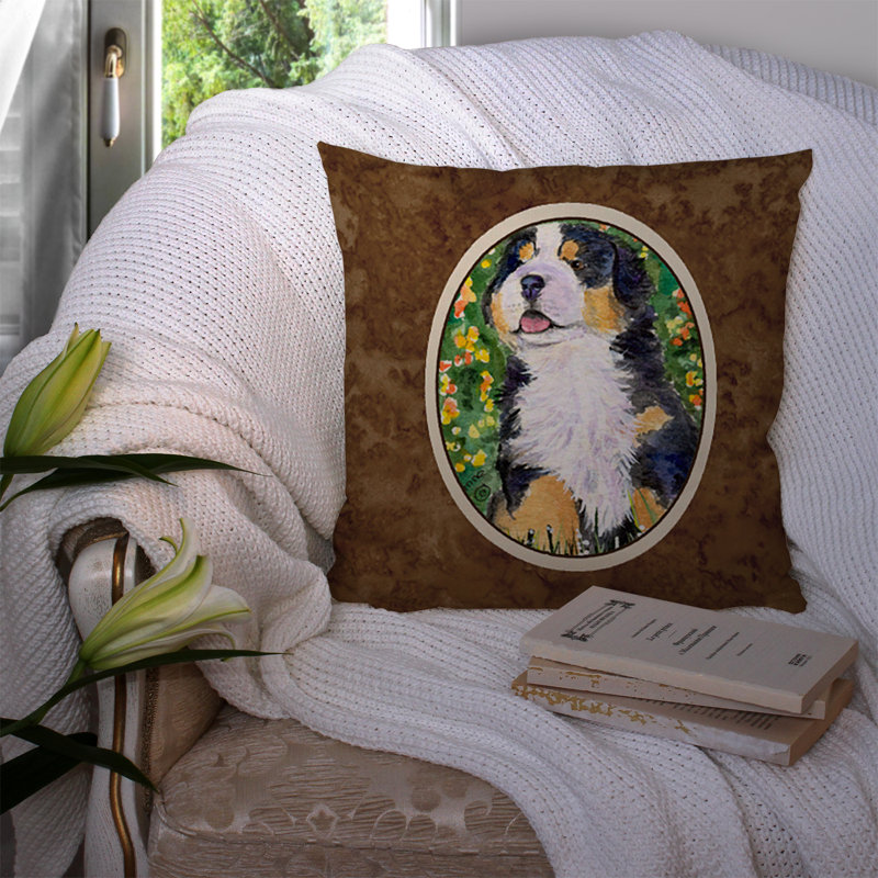 Coussin intérieur/extérieur carré moderne dog