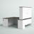 Ocke Foldable and Modular U-Shaped Executive Desk with Built-In Electrical Outlet-894319875