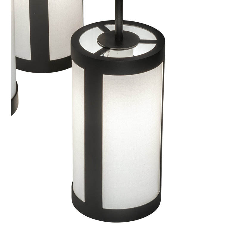 9 - Light Dimmable Cylinder Chandelier
