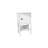Stylish Nightstand with MDF Profile Legs, White & Wooden Finish, 15.7 x 27.9 x 20.9 inches | 100% Melamine Coated Particle Board, Features Metal Handles & Multiple Shelves | Wall-Mountable, Perfect for Traditional Decor