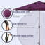 Parasol de marché à manivelle Lyon-169567980-176152204