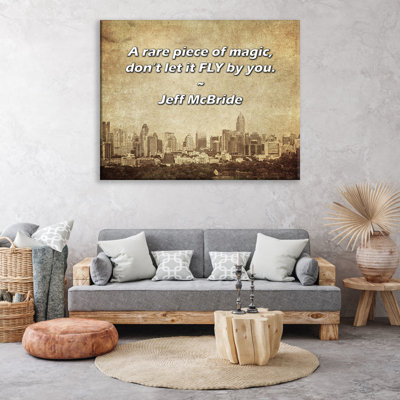 Artsy Quote "A rare piece of magic, don’t let it FLY by you." By Jeff McBride Gallery Wrapped Canvas
