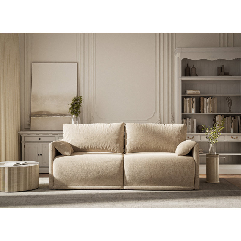 Sofa, Beige Chenille