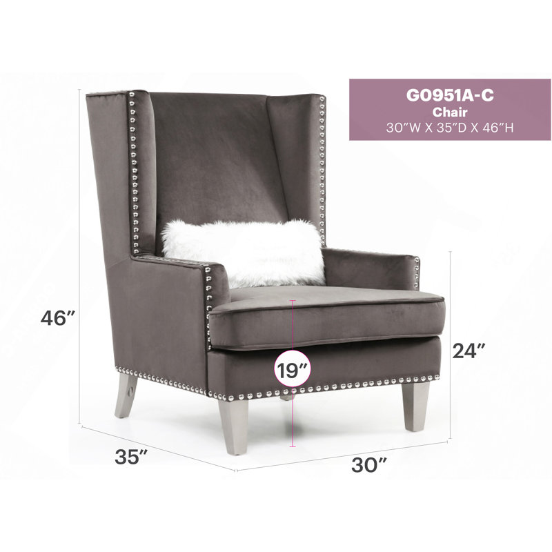 Fauteuil Elegant, Gris foncé