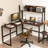 L-Shaped Metal Base Computer Desk-75185449
