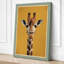 Giraffe Portrait Modern - Wrapped Canvas-858475314-858475319