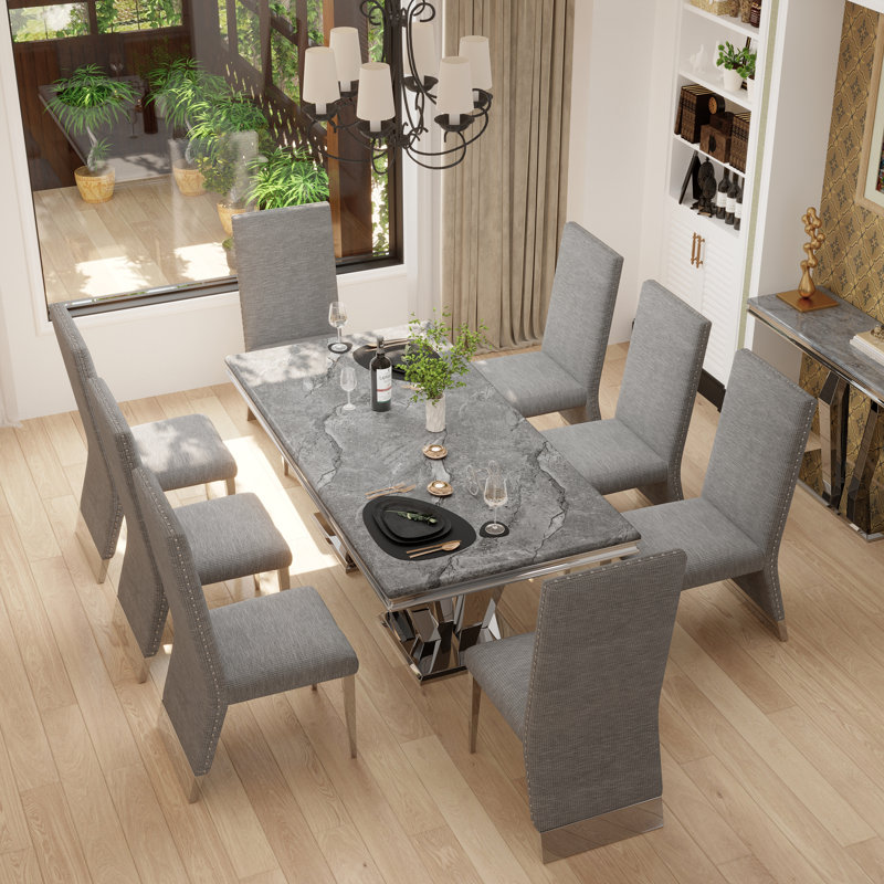 Natalynn 18.5'' H Velvet Upholstered Parsons Chair