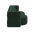 Canapé-lit moderne avec 2 coussins, canapé-lit convertible en tissu rembourré de mousse, matelas pliant double de 15 po pour le salon, le lit d'invité, la salle de jeux, aucun assemblage requis, vert-124120737