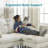 38.6" Chenille Upholstered Sofa With Chaise, Single Sofa Armchair With Ottoman And Pillow-770418375