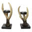 Ensemble de 2 porte-bougies Cozy Pines Antler