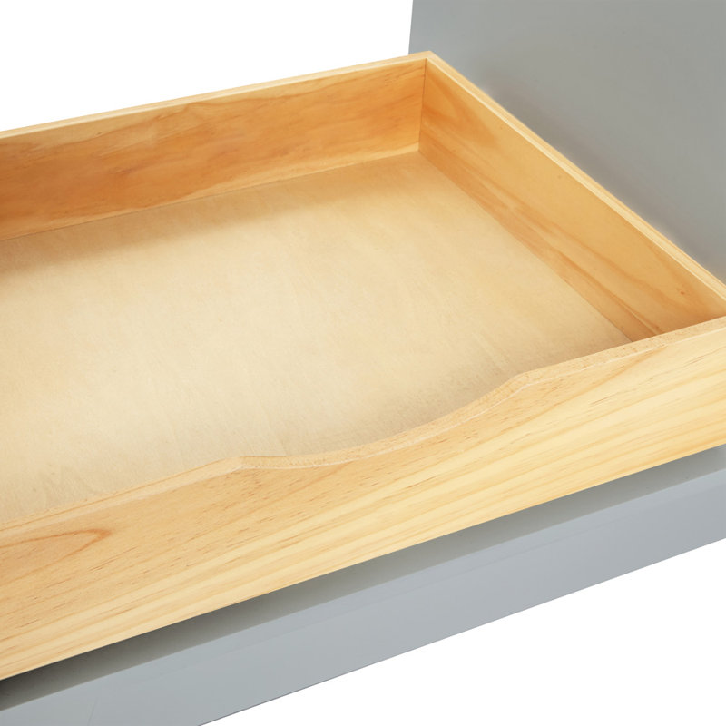 37 IN.  Single Bathroom Vanity, Right, Gray, Rectangular