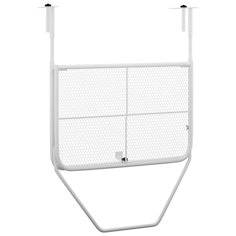 Pennock Rectangular Metal Outdoor Balcony Table , 60cm cm W 40cm cm D, White