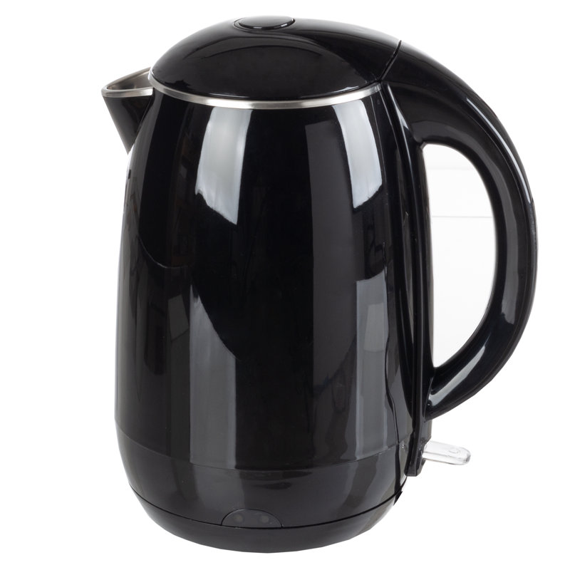 Black Stainless Steel 1.8L Electric Kettle with Auto-Off