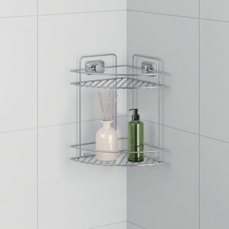 Iron Bathroom Shelves, 35cm H x 23cm W x 23cm D
