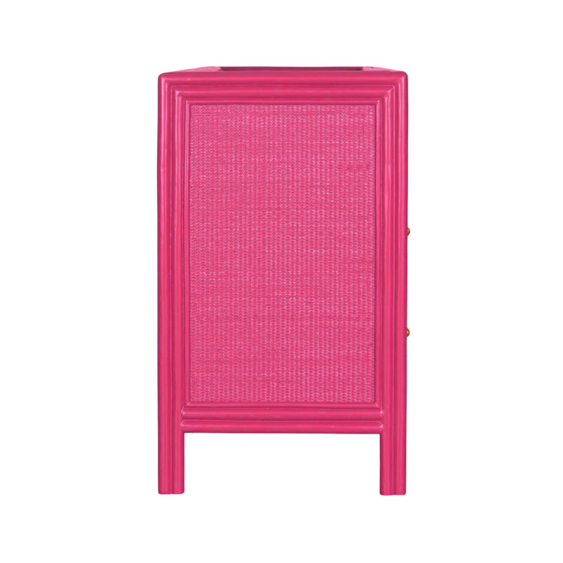 Aruba 8 - Drawer Dresser, Hot Pink