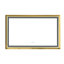 48" X 30" Led Bathroom Mirror With Aluminum Frame, Fog, 3 Colour Temperatures, Stepless Dimming, Clear View, Construction, Brushed Gold Wall Mounted Reflection, ,