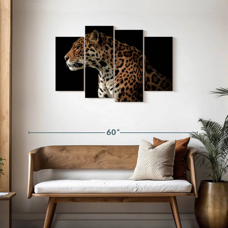 Jaguar de nuit, H 27 po x l 43 po