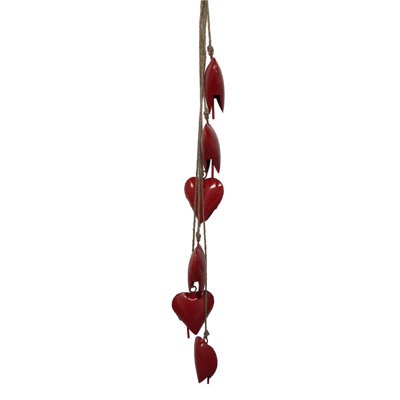 6-Piece Heart Bell Pendant