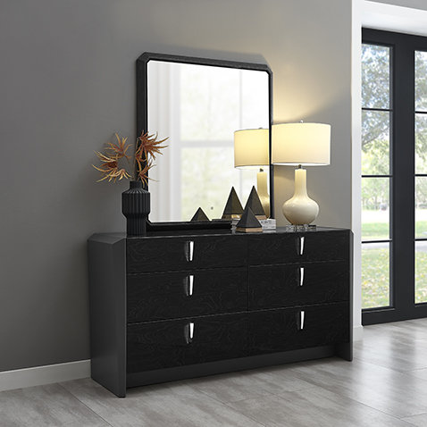 Roniqua 166cm W 6 - Drawer Chest of Drawers
