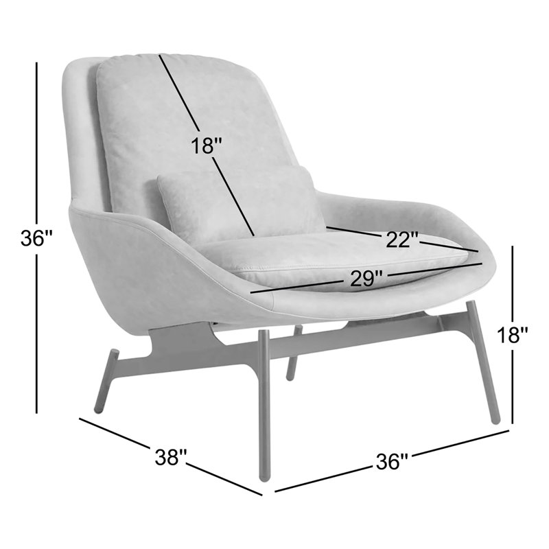 Field Lounge Chair, Camel Genuine Leather