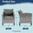 Backman 2 - Person Patio Conversation Set with Cushions-64449928-64449931
