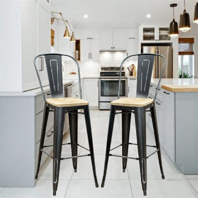 Counter Stool with Metal Frame