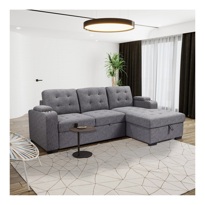 Canapé-lit modulaire modulaire avec méridienne avec méridienne de rangement Living Room