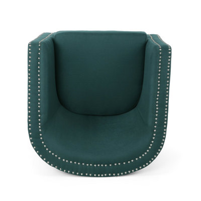Élégant fauteuil inclinable pivotant avec accoudoirs modernes en tissu et garniture élégante