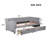 Twin Daybed With 2 Storage Drawers And Ergonomic Back, Gray Modern Design Spacious-1993655660