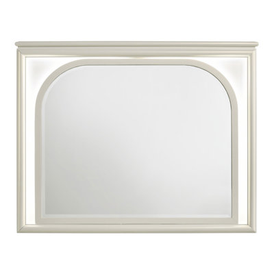 LED Dresser Mirror Pearl White