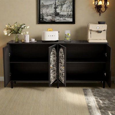 Creative wooden multi-functional sideboard