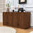 Modern Wavy Sideboard with Curved Contour Design Storage Cabinet and 4-Door Versatile Storage-369716391