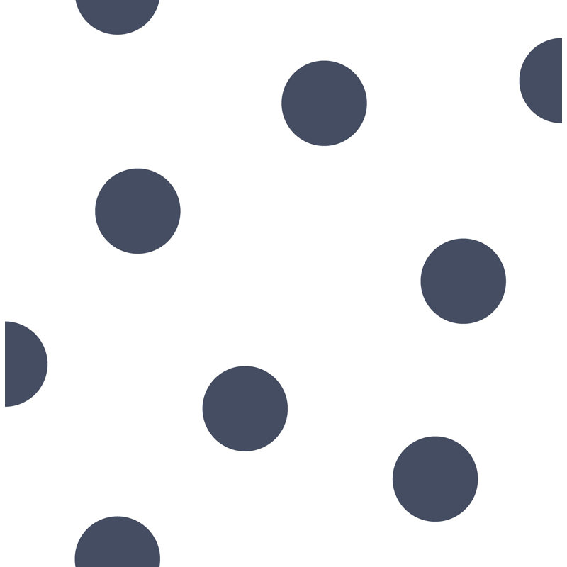 Rouleau de papier peint pour enfants Honea L 33 pi x l 20,5 po, Bleu marine