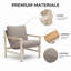 Ensemble de conversation d'extérieur en aluminium pour 4 personnes avec coussin résistant aux intempéries-662723924