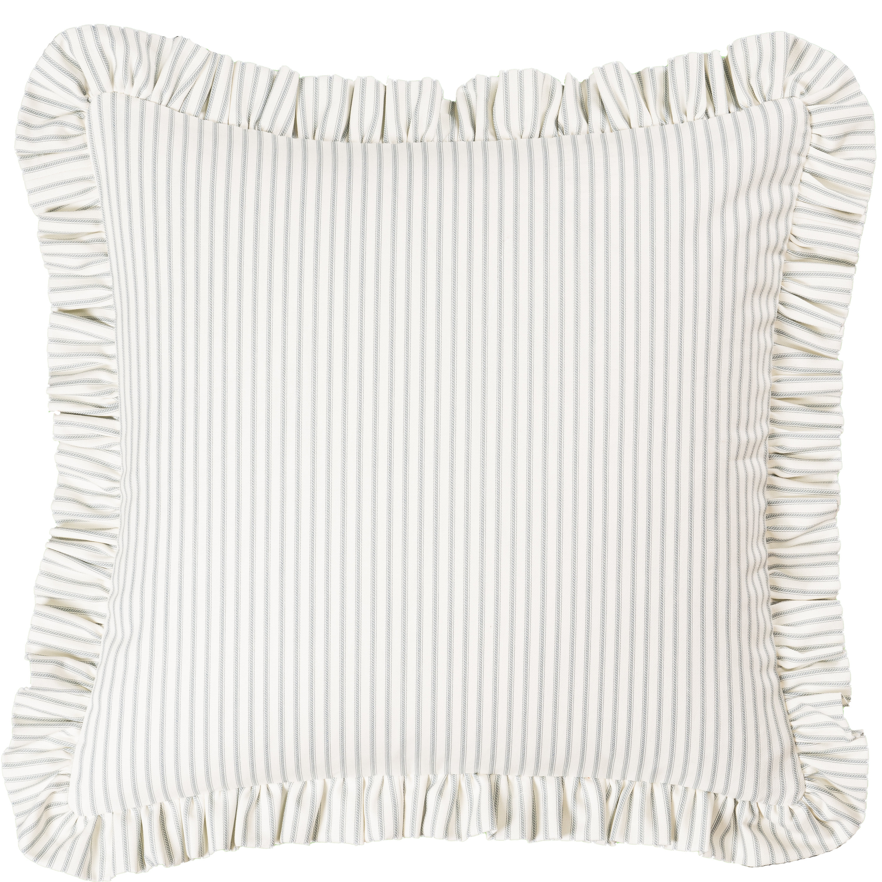 Siscovers Birch Lane Ticking Stripe Ruffled Accent Pillow & Reviews | Birch Lane