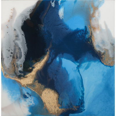 Allison Esley " Swim Deep I " by Allison Esley Painting Print