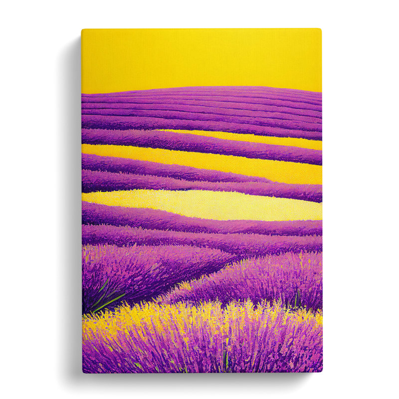 Lavender Field Vol.3 - Wrapped Canvas, 50cm H x 35cm W x 3cm D