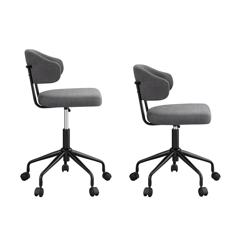 Tessa Swivel Office Chair, Gray